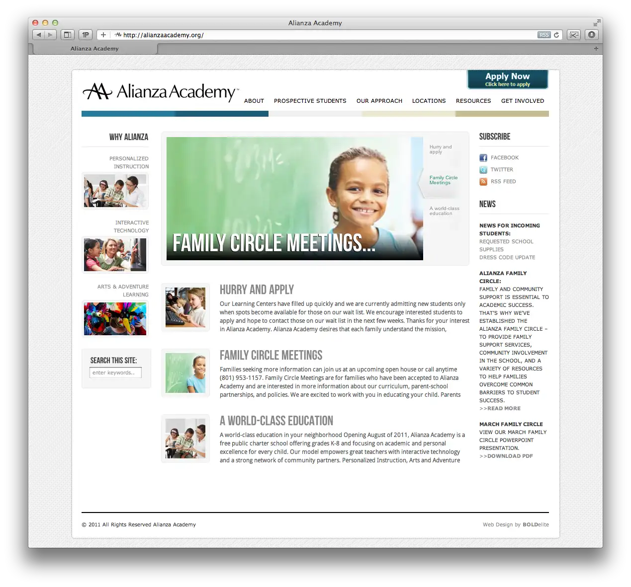 Alianza Academy Home Page
